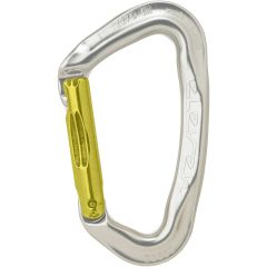 Austrialpin Eleven Straight Gate Aluminum Carabiner - Non-Locking - Bright with Yellow Gate